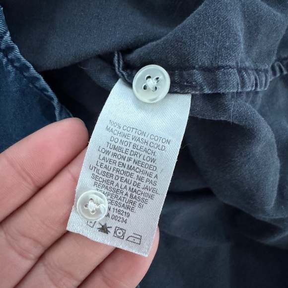 Steven Alan Womens Chambray Button Down Shirt - Picture 6 of 6